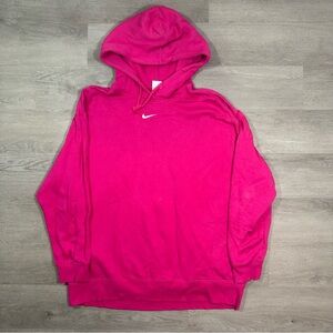 nike center swoosh hoodie Pink Size XL PULLOVE Sweater Activewear Wearing Sport